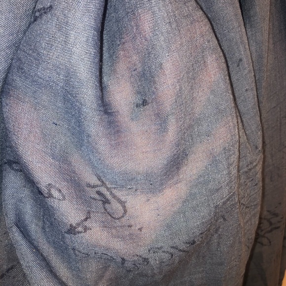 Rome blue scarf - Picture 4 of 4